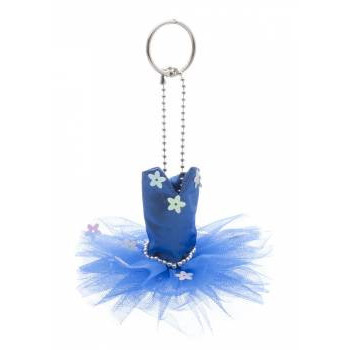 Mini-tutu porte-clés Katz bleu royal