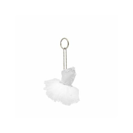 Mini-tutu porte-clés Katz blanc