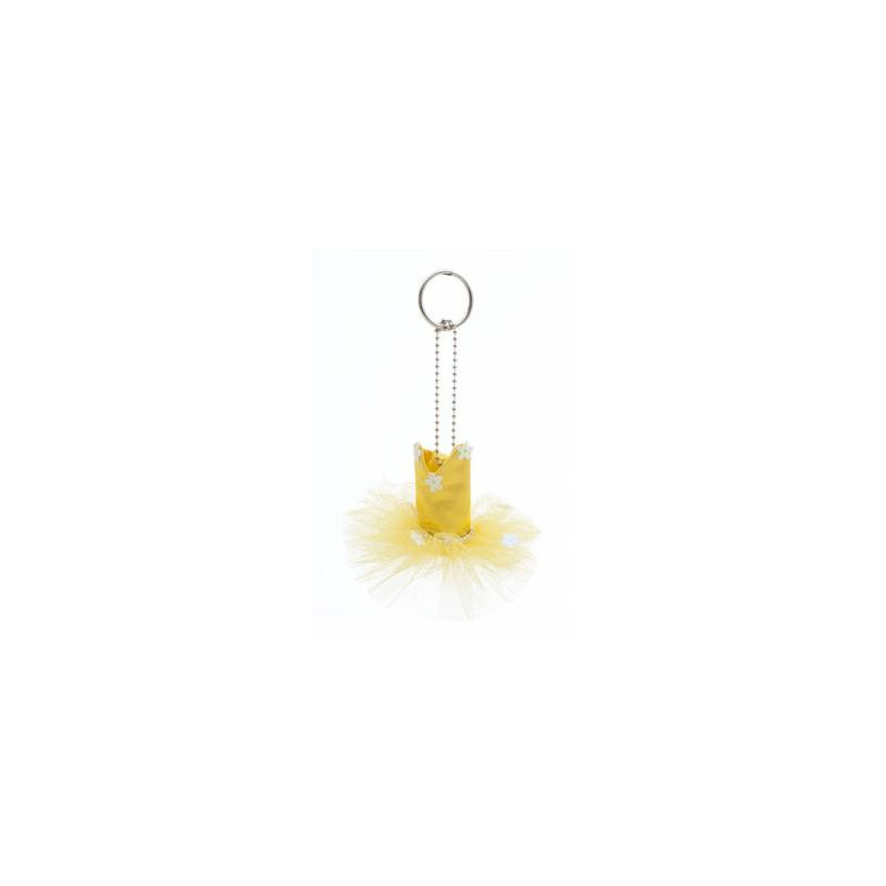 Mini-tutu porte-clés Katz jaune