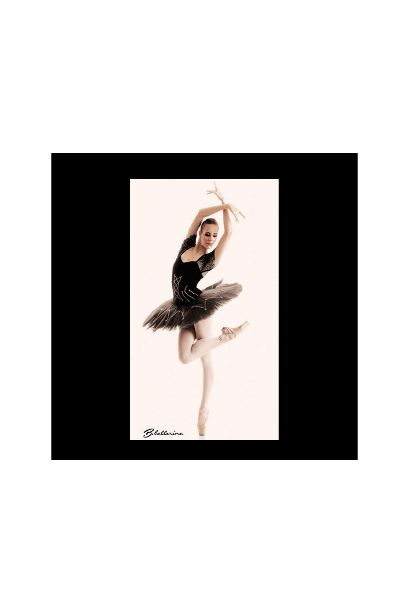 Poster B Ballerina tutu noir