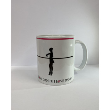 Mug "I love dance" relevé