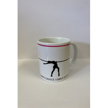 Mug "I love dance" cambré...